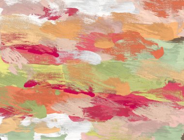 çiçeklerle renkli suluboya arka plan