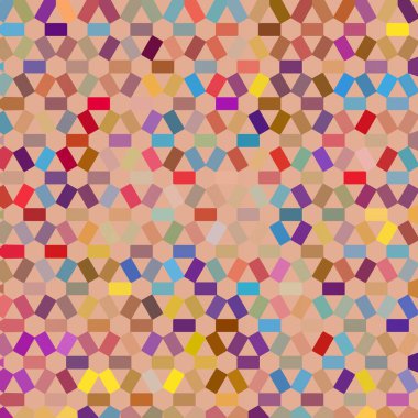 Renk fraktal geometrik soyut desen