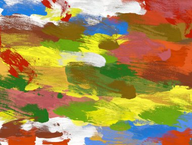 El yapımı tuvale yağlı boya. Soyut sanat dokusu. Renkli doku. Modern sanat eserleri. Yağlı boya darbeleri. Fırça darbeleri. Modern sanat. Çağdaş sanat. Sanatsal tuval.   