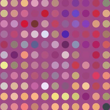 Çok renkli dairelerin geometrik desenli kusursuz soyut deseni. 
