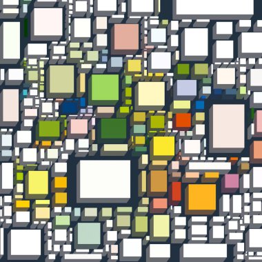 Soyut sanat dokusu. Kareler ile renkli doku. Modern sanat eserleri. Renkli görüntü