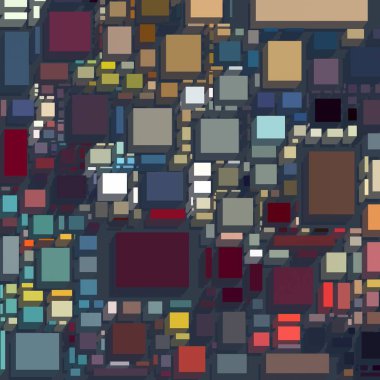 Soyut sanat dokusu. Kareler ile renkli doku. Modern sanat eserleri. Renkli görüntü