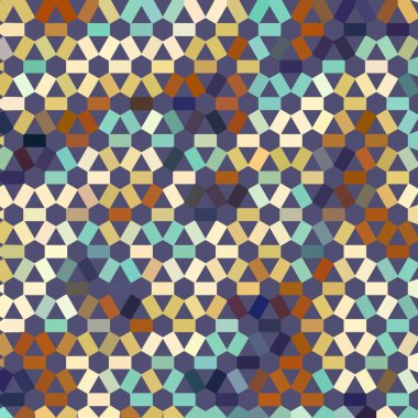 Renk fraktal geometrik soyut desen