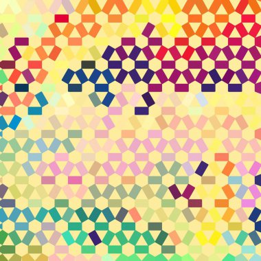 Renk fraktal geometrik soyut desen