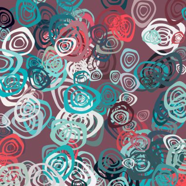 elle çizilmiş sorunsuz desen