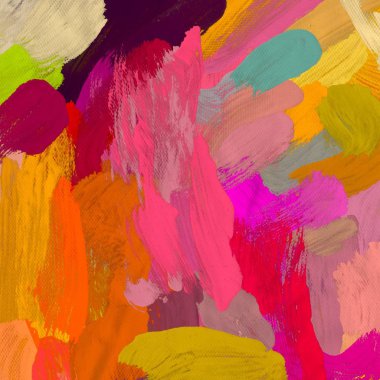 El yapımı tuvale yağlı boya. Soyut sanat dokusu. Renkli doku. Modern sanat eserleri. Yağlı boya darbeleri. Fırça darbeleri. Modern sanat. Çağdaş sanat. Sanatsal tuval.