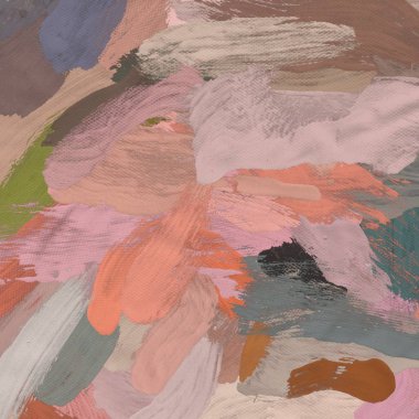 Tuval el yapımı yağlıboya. Renkli doku. Fırça darbeleri. Renkli görüntü. Modern sanat. Çağdaş sanat.