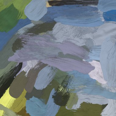 Tuval el yapımı yağlıboya. Renkli doku. Fırça darbeleri.