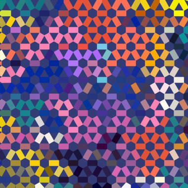 Renk fraktal geometrik soyut desen