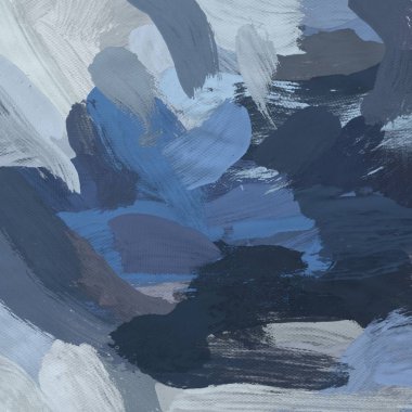 Tuval el yapımı yağlıboya. Renkli doku. Fırça darbeleri.