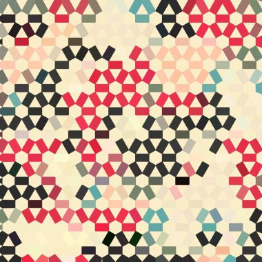 Renk fraktal geometrik soyut desen