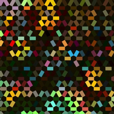 Renk fraktal geometrik soyut desen