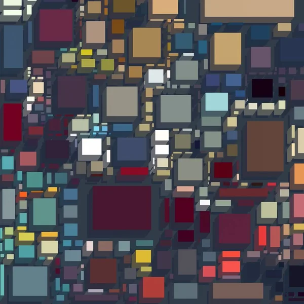 Soyut sanat dokusu. Kareler ile renkli doku. Modern sanat eserleri. Renkli görüntü