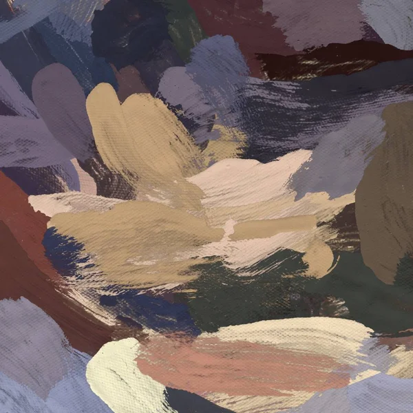 Tuval el yapımı yağlıboya. Renkli doku. Fırça darbeleri.