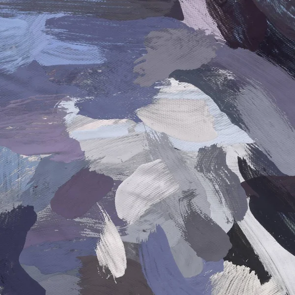 Tuval el yapımı yağlıboya. Renkli doku. Fırça darbeleri.