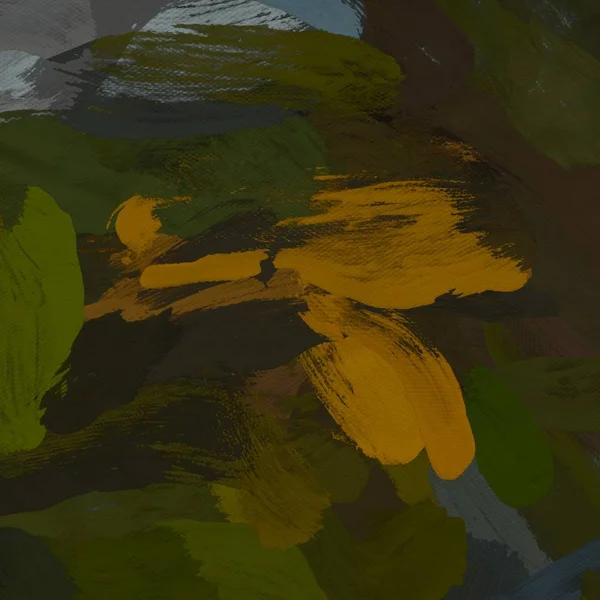 Tuval el yapımı yağlıboya. Renkli doku. Fırça darbeleri. Renkli görüntü. Modern sanat. Çağdaş sanat.