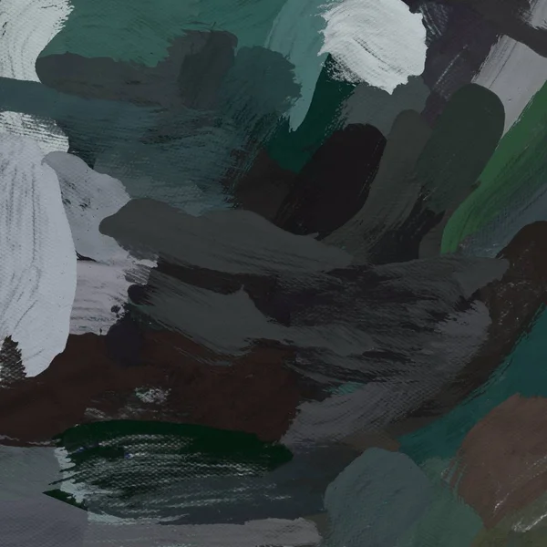 Tuval el yapımı yağlıboya. Renkli doku. Fırça darbeleri.