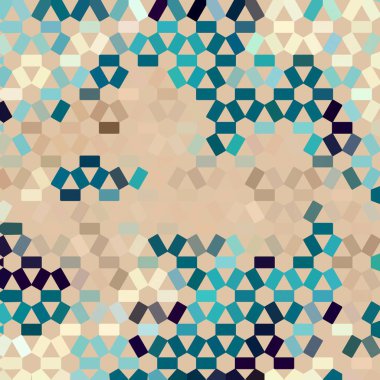 Renk fraktal geometrik soyut desen