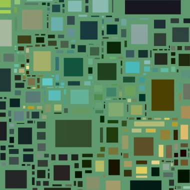 Soyut sanat dokusu. Kareler ile renkli doku. Modern sanat eserleri. Renkli görüntü