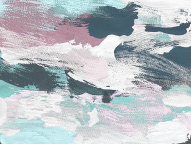 El yapımı tuvale yağlı boya. Soyut sanat dokusu. Renkli doku. Modern sanat eserleri. Yağlı boya darbeleri. Fırça darbeleri. Modern sanat. Çağdaş sanat. Sanatsal tuval.  