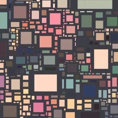 Soyut sanat dokusu. Kareler ile renkli doku. Modern sanat eserleri. Renkli görüntü