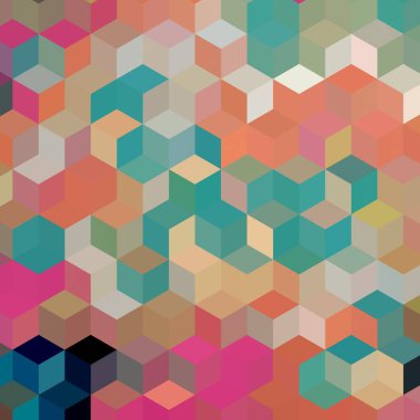 Geometrik desenlerle soyut sanat dokusu