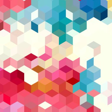 Renk fraktal geometrik soyut desen