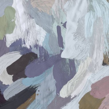 Tuval el yapımı yağlıboya. Renkli doku. Fırça darbeleri.