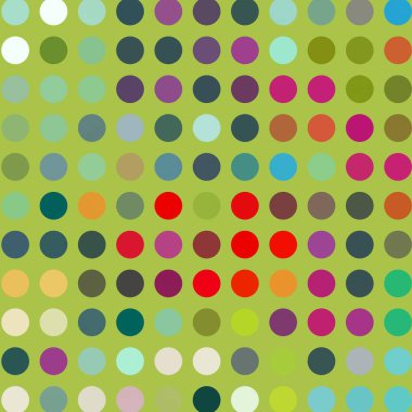 Farklı çevreler ile soyut sorunsuz desen. Kumaş, kartlar, arka planlar için geometri rasgele daireler süs. Raster kopya illüstrasyon.