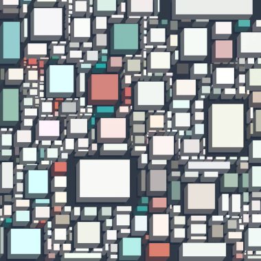 Soyut sanat dokusu. Kareler ile renkli doku. Modern sanat eserleri. Renkli görüntü