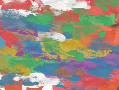 El yapımı tuvale yağlı boya. Soyut sanat dokusu. Renkli doku. Modern sanat eserleri. Yağlı boya darbeleri. Fırça darbeleri. Modern sanat. Çağdaş sanat. Sanatsal tuval.  