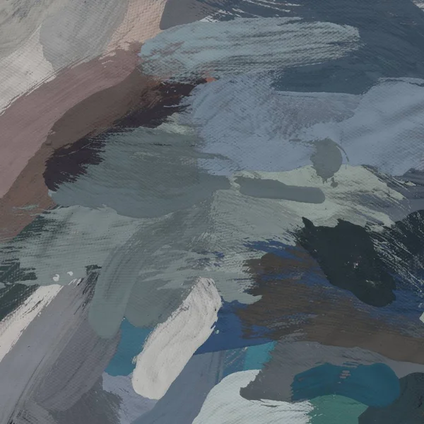 Tuval el yapımı yağlıboya. Renkli doku. Fırça darbeleri.