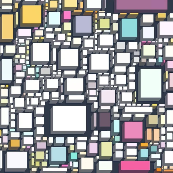 Soyut sanat dokusu. Kareler ile renkli doku. Modern sanat eserleri. Renkli görüntü