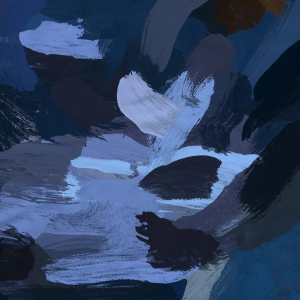 Tuval el yapımı yağlıboya. Renkli doku. Fırça darbeleri.