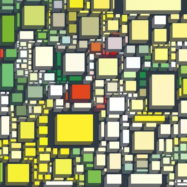 Soyut sanat dokusu. Kareler ile renkli doku. Modern sanat eserleri. Renkli görüntü