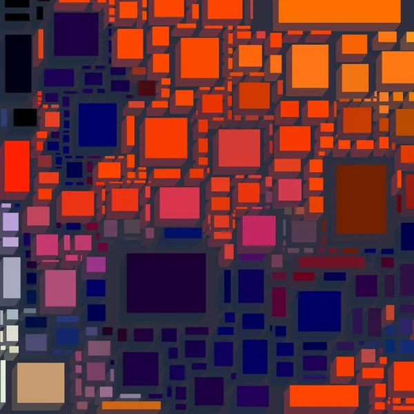 Soyut sanat dokusu. Kareler ile renkli doku. Modern sanat eserleri. Renkli görüntü