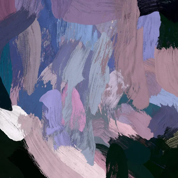 Tuval el yapımı yağlıboya. Renkli doku. Fırça darbeleri.