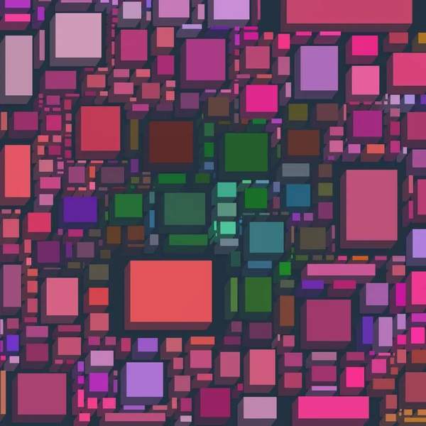 Soyut sanat dokusu. Kareler ile renkli doku. Modern sanat eserleri. Renkli görüntü