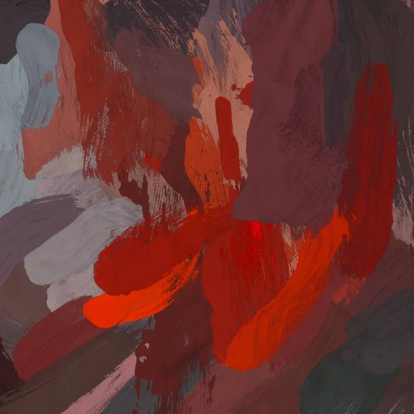 Tuval el yapımı yağlıboya. Renkli doku. Fırça darbeleri.