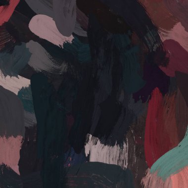 Tuval el yapımı yağlıboya. Renkli doku. Fırça darbeleri.