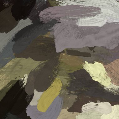 Tuval el yapımı yağlıboya. Renkli doku. Fırça darbeleri.