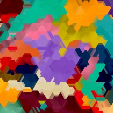 Renkli çiçeklerle soyut arkaplan