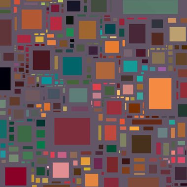 Soyut sanat dokusu. Kareler ile renkli doku. Modern sanat eserleri. Renkli görüntü