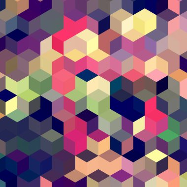 Geometrik desenlerle soyut sanat dokusu