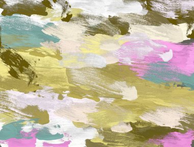 El yapımı tuvale yağlı boya. Soyut sanat dokusu. Renkli doku. Modern sanat eserleri. Yağlı boya darbeleri. Fırça darbeleri. Modern sanat. Çağdaş sanat. Sanatsal tuval.  