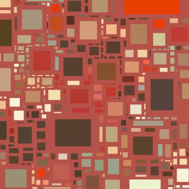 Soyut sanat dokusu. Kareler ile renkli doku. Modern sanat eserleri. Renkli görüntü