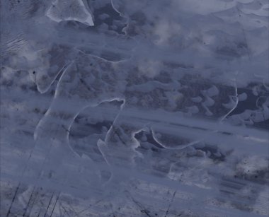 Kar kış mavi artalanla