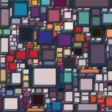 Soyut sanat dokusu. Kareler ile renkli doku. Modern sanat eserleri. Renkli görüntü