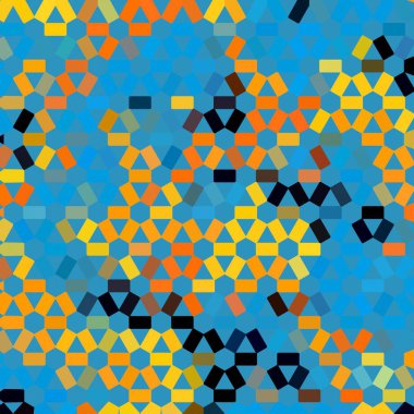 Renk fraktal geometrik soyut desen