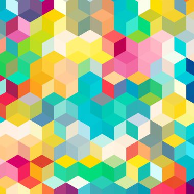 Geometrik desenlerle soyut sanat dokusu